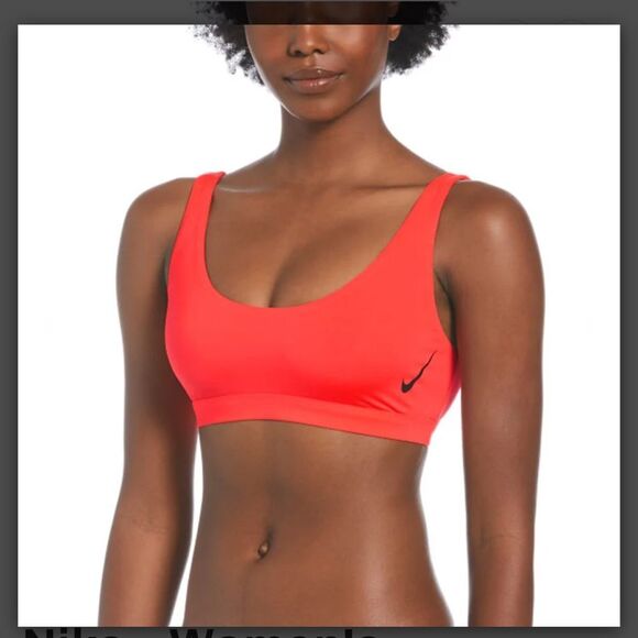 Nike Swim Reversible Bikini Top Bright Pink - Picture 1 of 12